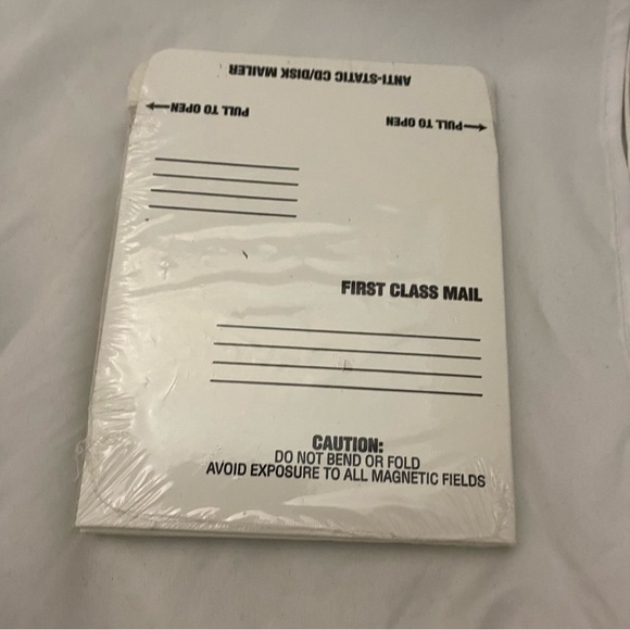 Vintage Staples CD Disc Disk Mailers 6 Pack Vntg 2002 Made In USA - Picture 2 of 10